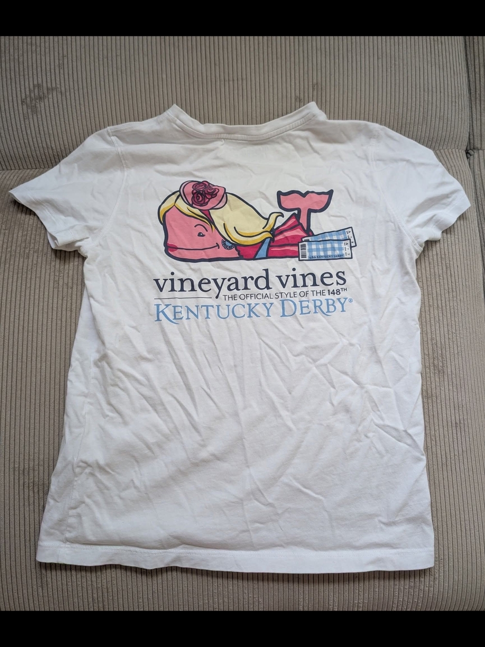 Vineyard Vines 148th Kentucky Derby T-shirt 2022 Rare